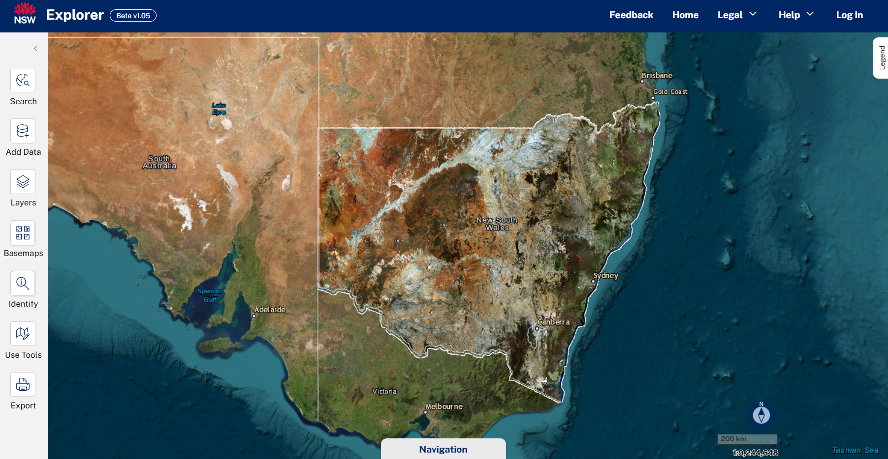 Screenshot of the SDT Explorer front page