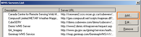 MapInfo - Add Server