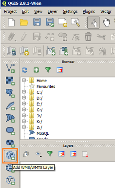 QGIS - Add WMS Layer