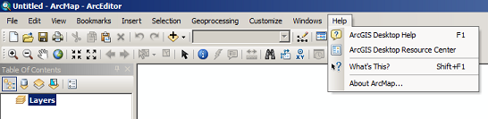 ArcMap - Help